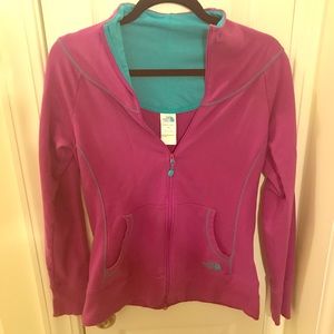 🔥3 for $10 SALE! North Face purple and blue track jacket M